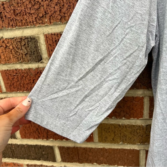 Gray 3/4 Sleeve Open Cardigan - Picture 2 of 2